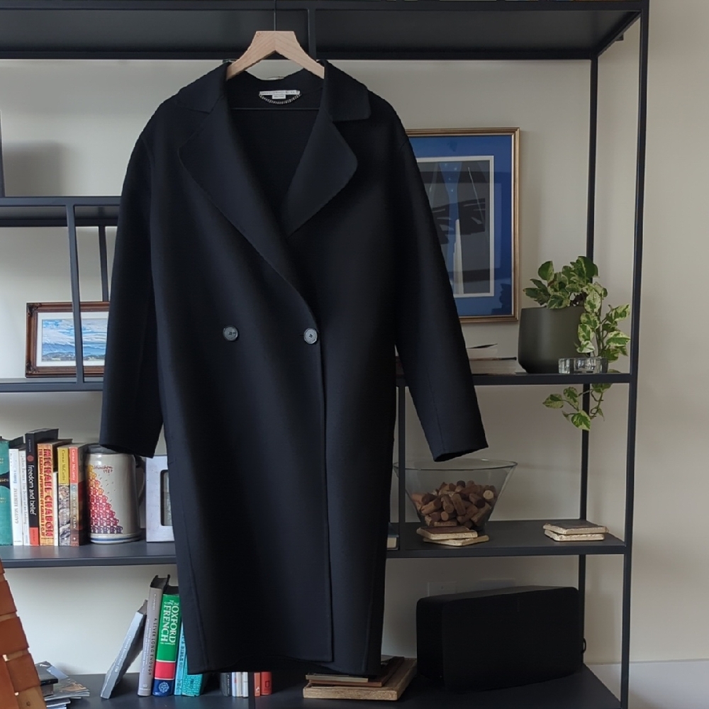 Stella McCartney Black Double-Breasted Coat